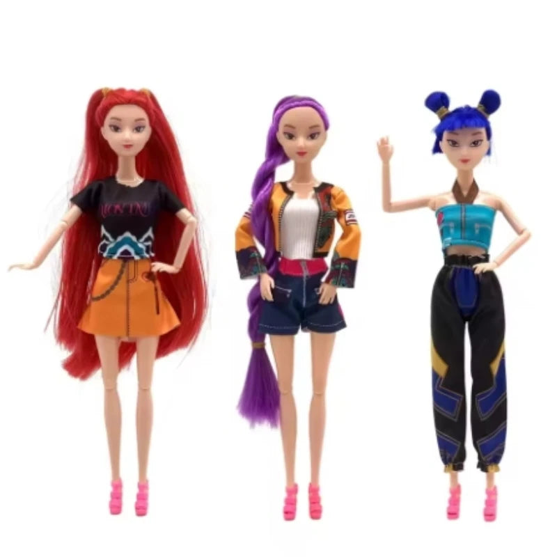 Anime KPop Devil Hunter Doll Vinyl Toy Rumi Mila Zoe Character Vinyl Mask Statue Birthday Gift Fan Club Gift