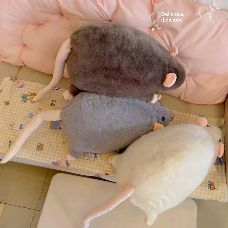 1Pcs Realistic Fancy Rat Plush Toy Stuffed Animal Doll Cute Funny Soft Pillow for Girls Birthday Gift 35/50/90cm Mouse Toy