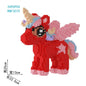 2026 Year of Horse Unicorn Building Blocks Cute Pegasus 3D Puzzle Educational Toy Gift for Kids