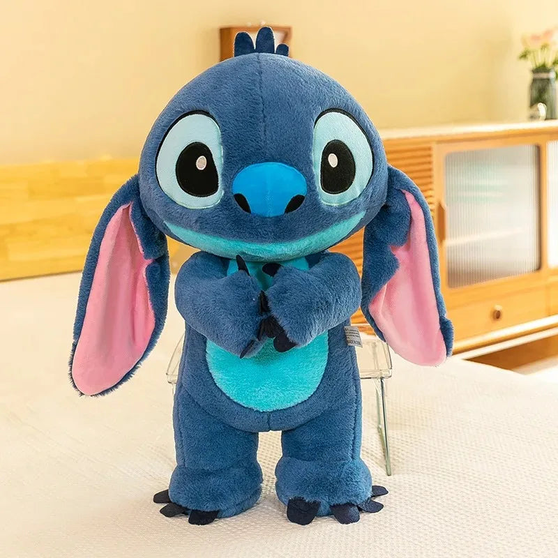 Anime Disney Kawaii Stitch Stuffed Toys Bluely Lilo&Stitch Plush Keychain Dolls Bag Pendant Birthday Party Gift For Kid Boy Girl