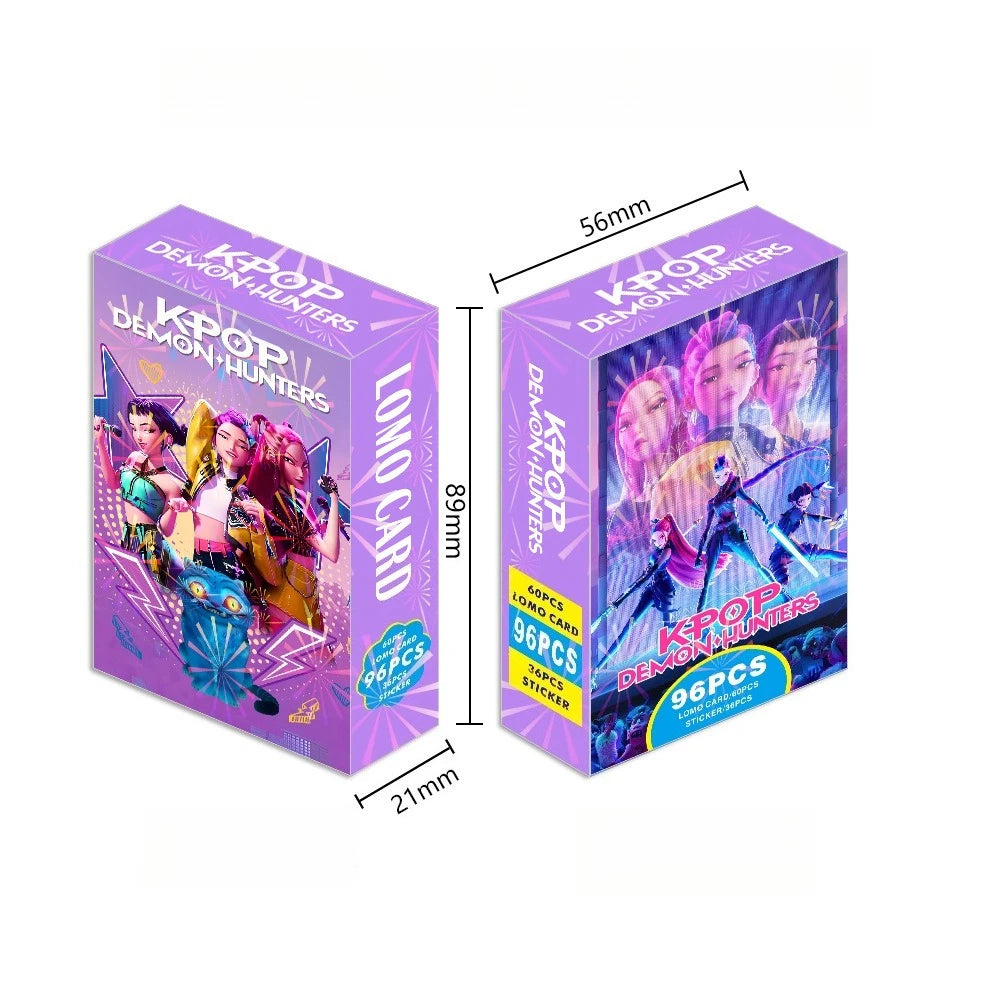Hot Toys sign jointly96PCS/Box Anime Kpop Devil Hunter Collectible Card Set LOMO Cards Gaming Card Collect for Fans Holographic