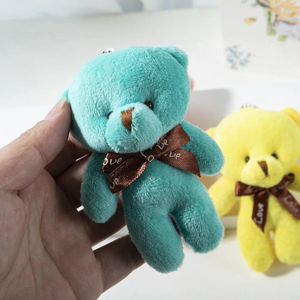 Plush Bear Keychain Soft Stuffed