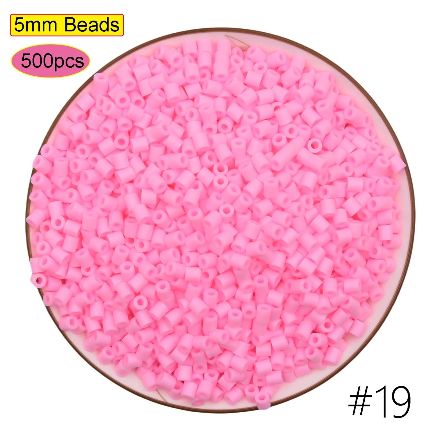 500pcs 5.0mm Perler Beads Pixel Puzzle Fuse&Hama Beads Diy 3D Puzzles Handmade Gift Fuse Beads Kit Iron Toy Educational Toys