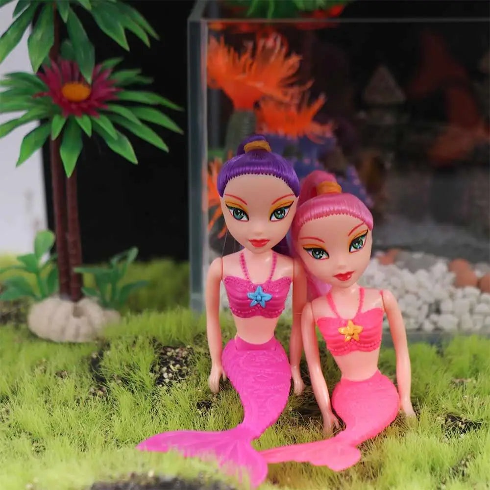 For  16cm Birthday Present Educational Classic Girls  Princess Fairy Doll Swimming Pool Toys Mermaid Doll