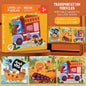 New Kids Magnetic Puzzle Games - Quiet Cartoon Animal Jigsaw Book Montessori Baby Educational Toy Early Learning Children's Gift