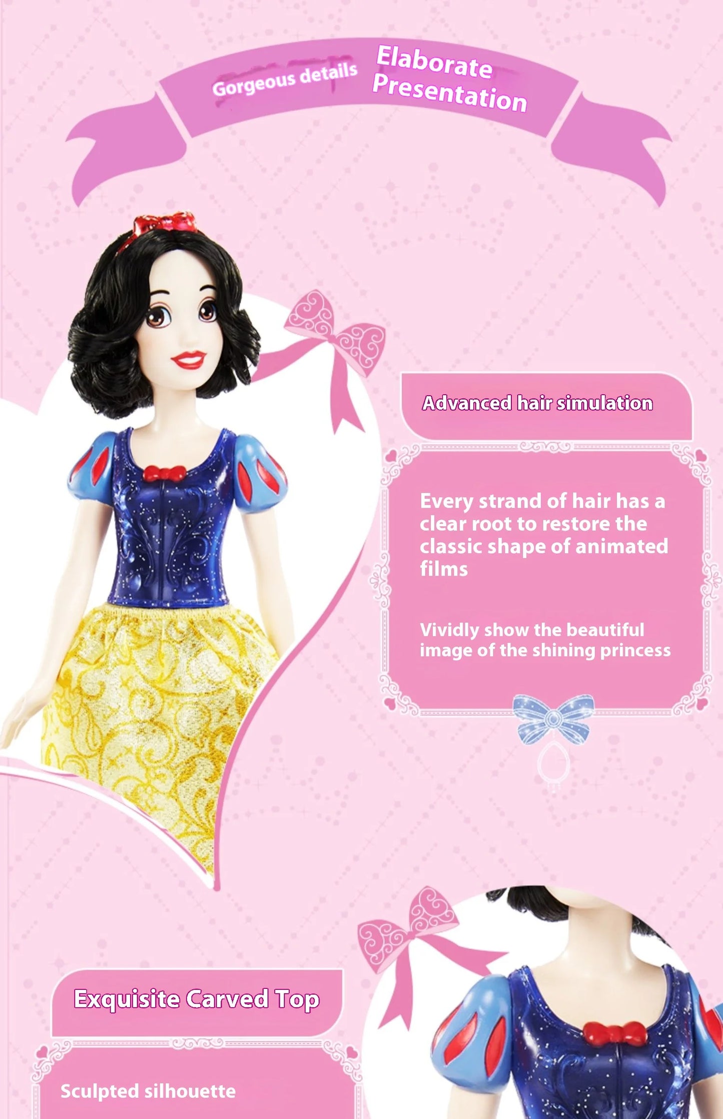 Authentic Barbie Shiny Princess Series Jointed Mini Doll Collectible Toy Perfect Birthday Gift for Girls Playtime Fun