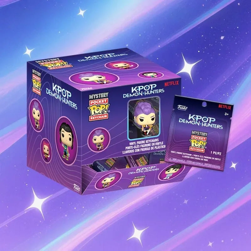 Genuine FunkoPOP K-Pop: Demon Hunters Keychain Cartoon Rumi Pendant Charm Anime Merchandise Holiday Gift Decoration Trendy Toy