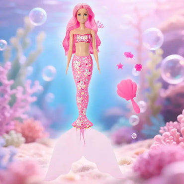 Genuine In Stock Barbie Surprise Color Change Doll Mermaid Series Desktop Decoration Girl Toys Birthday Gift Random Style