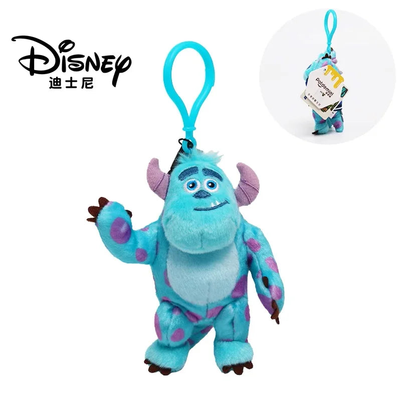 Original Disney Stitch Lotso Sullivan Woody Plush Dolls keychain Angel Stitch Mr.Q Alien Stuffed Toy Pendant Kids Birthday Gift