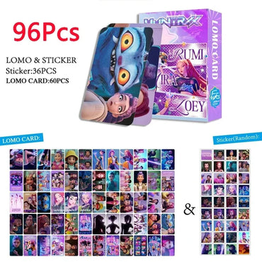 Hot Toys sign jointly96PCS/Box Anime Kpop Devil Hunter Collectible Card Set LOMO Cards Gaming Card Collect for Fans Holographic