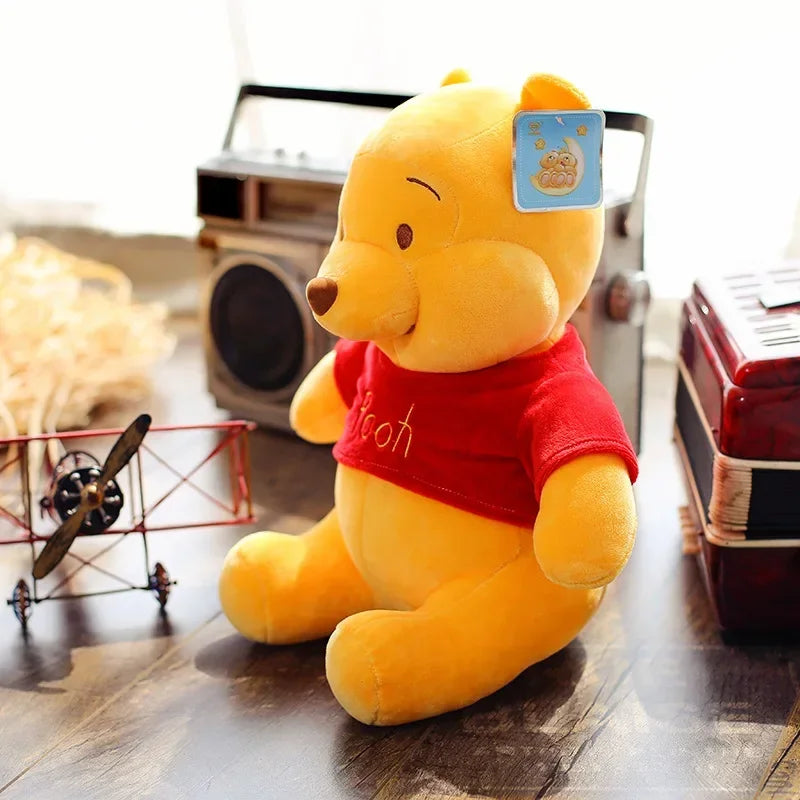 25-45cm Disney Winnie The Pooh Plush Toys Soft Stuffed Kawaii Anime Elf Doll Cartoon Pooh Bear Plush Doll Birthday Gift for Boys