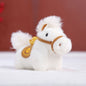 Year of Horse Mascot Plush Keychain Fluffy Pony Doll Soft Toy Bag Charm New Year Gift For Christmas Holiday Celebration