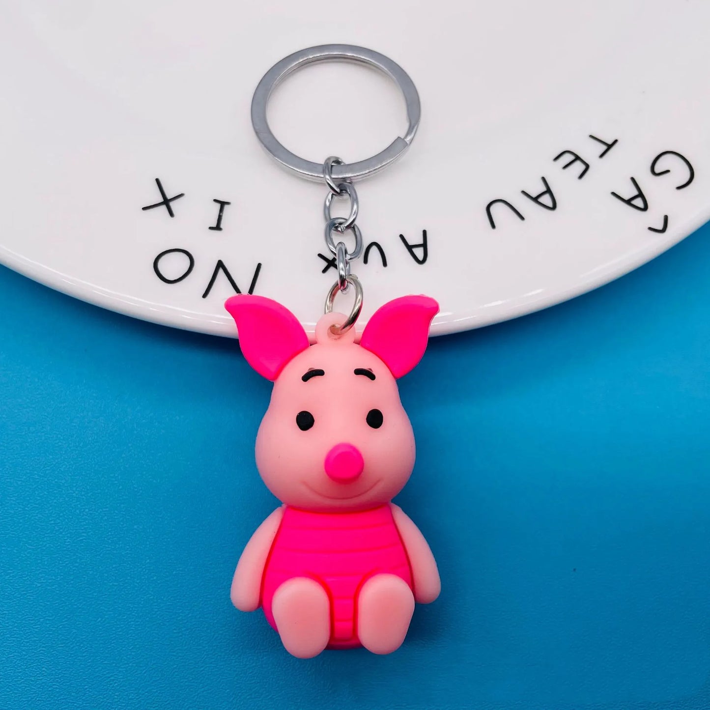 Anime Disney Keychain New Mickey Mouse Minnie Lilo & Stitch Doll Keyring Ornament Key Chain Car Pendant Kid Toys Gifts Wholesale