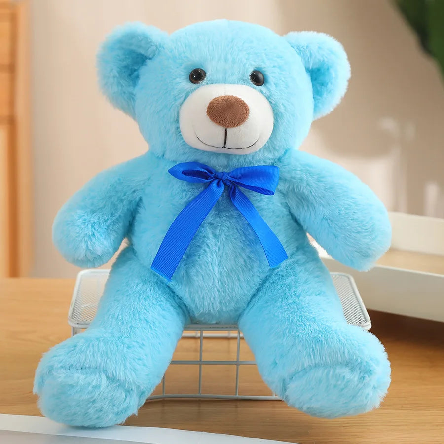 Ribbon Teddy Bear Plush Toy Graduation Gift Gift Doll Hugable Bear Wedding Doll