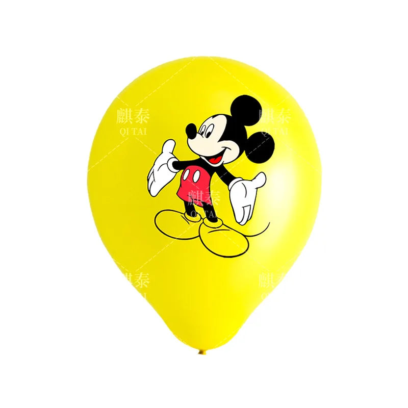 3/6/18pcs Disney Mickey Mouse Clubhouse 12 Inch Balloon Set,latex Balloons,for Children's Festival Parties,party Decorations