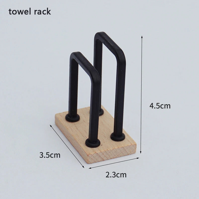 1/12 Dollhouse Simulation Washbasin Tub Toilet Model Dollhouse Bathroom Decor Dolls House Miniature Furniture Accessories