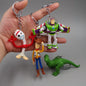 4Pcs/Set Disney Bonnie Hudy Buzz Lightyear Car Key Chain Bag Accessories Pendant Doll Toy Story Gifts For Children