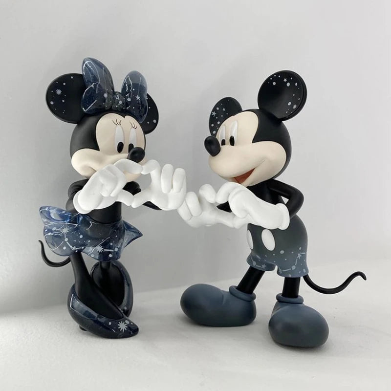 New Disney Cartoon Minnie Mickey Mouse Figures toys set Goofy Wedding cake decoration Action Wedding gift