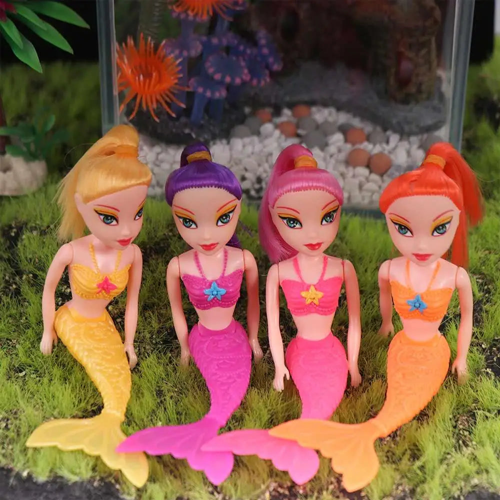 For  16cm Birthday Present Educational Classic Girls  Princess Fairy Doll Swimming Pool Toys Mermaid Doll
