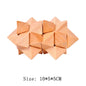 Wooden Luban Lock Unlock Interlock Game Brain Teaser Puzzle Inteligencia Rompecabezas 3D De Madera Montessori Educational Toys