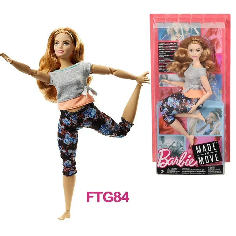 Original Mattel Barbie Doll Multi Joints Move Clothes Accessories Educational Props Toys for Girls Collection Kids Birthday Gift