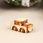 1PC Dollhouse Mini Wooden Car And Train Assembly Accessories Small Ornaments Micro Landscape For Doll House Decor Kids Toys