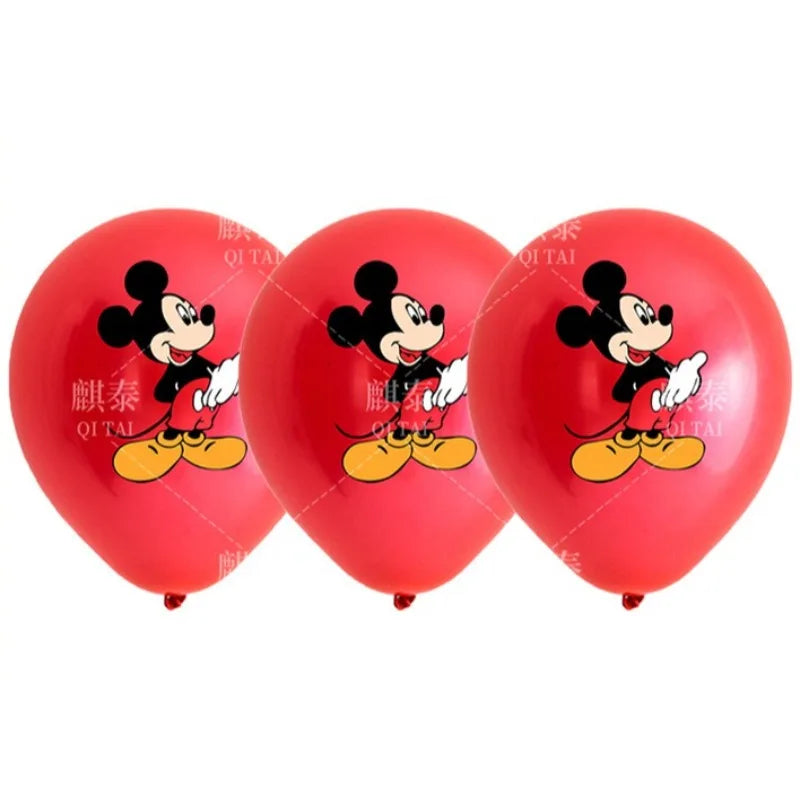 3/6/18pcs Disney Mickey Mouse Clubhouse 12 Inch Balloon Set,latex Balloons,for Children's Festival Parties,party Decorations