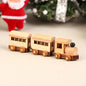 1PC Dollhouse Mini Wooden Car And Train Assembly Accessories Small Ornaments Micro Landscape For Doll House Decor Kids Toys