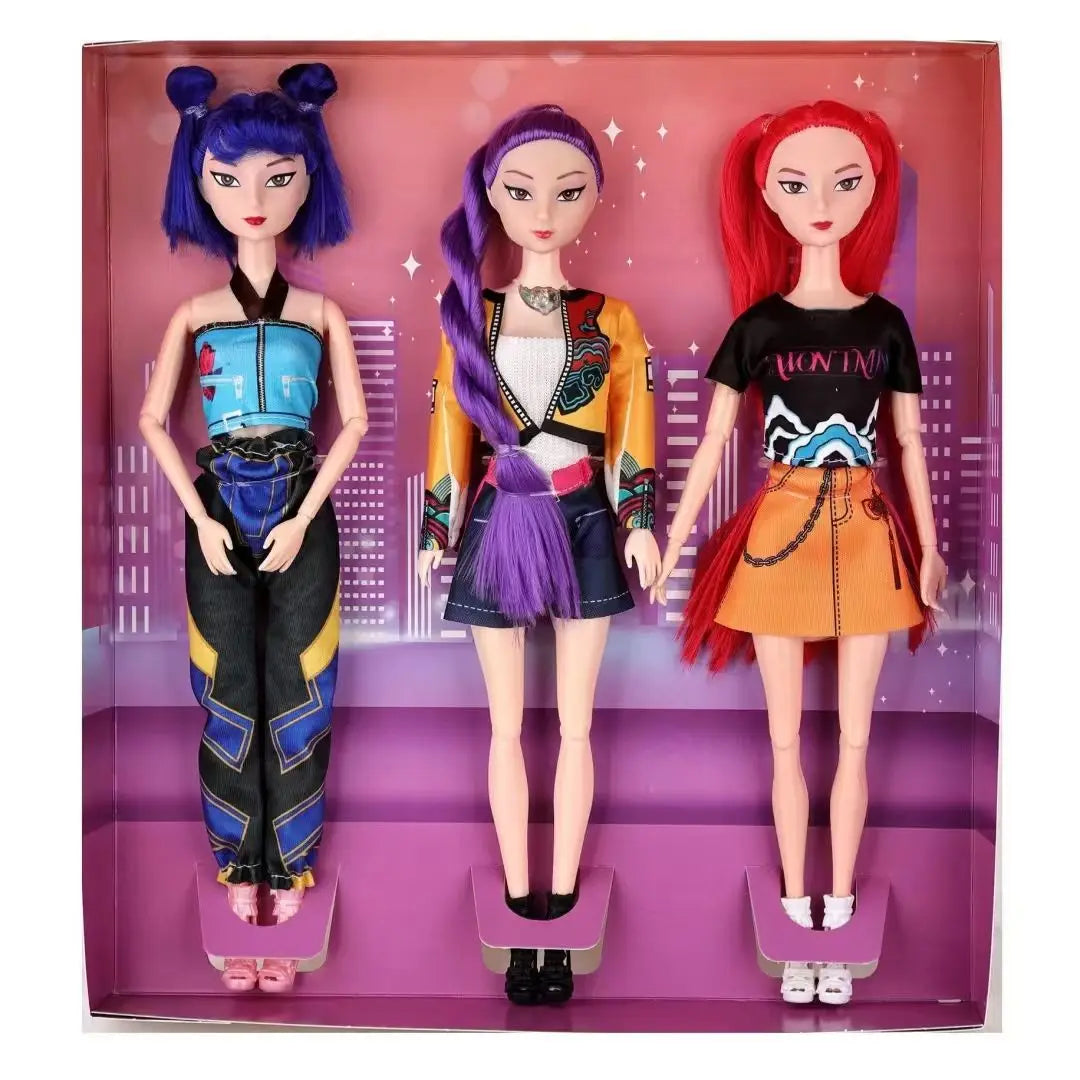 2026 Hot NEW KPop Demon Hunters Rumi Mira Zoey Anime Figure Set - Cute Cosplay Dolls Action Figures - Birthday Gift for Kids