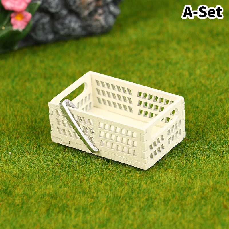 1Pcs Dollhouse Miniature furniture Display Shelf Bread Rack Cake Shelf Storage with Tongs DIY Bakery Shop Decor Doll House Toys