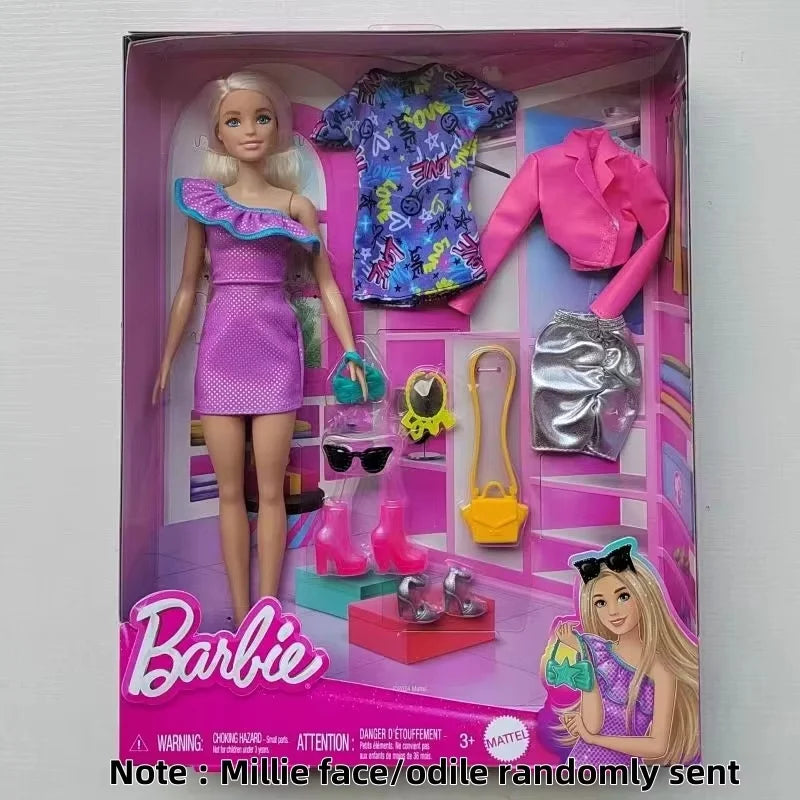 Authentic Barbie Doll with Odile Face Mold Toy Princess Charm Box Set for Girls Imaginary Play Birthday Gift Doll Figure