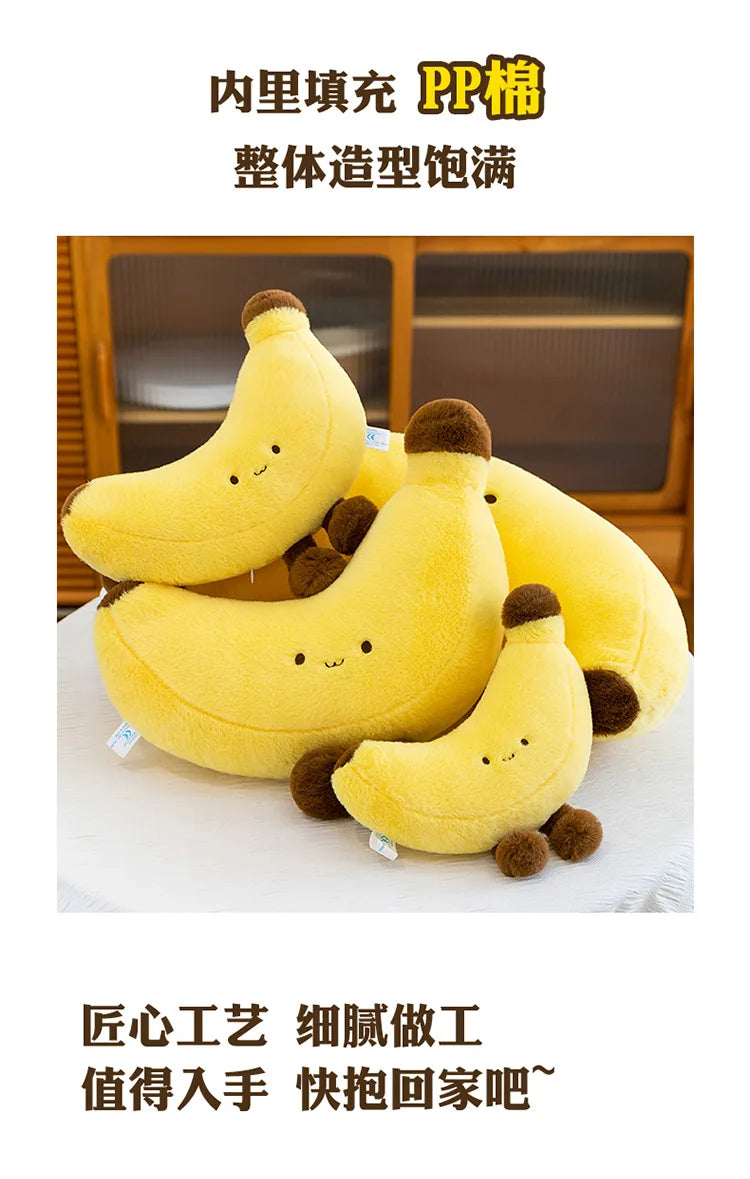 Simulated Fruit Doll Fun Long Leg Banana Children's Doll Pillow Soft and Comfortable Funny Doll Gift