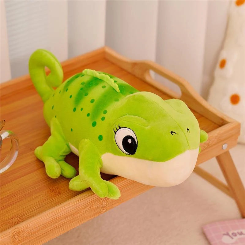 30cm Cartoon Chameleon Doll Plush Toy Pillow Reptile Stuffed Pillow Birthday Gift Toy For Children