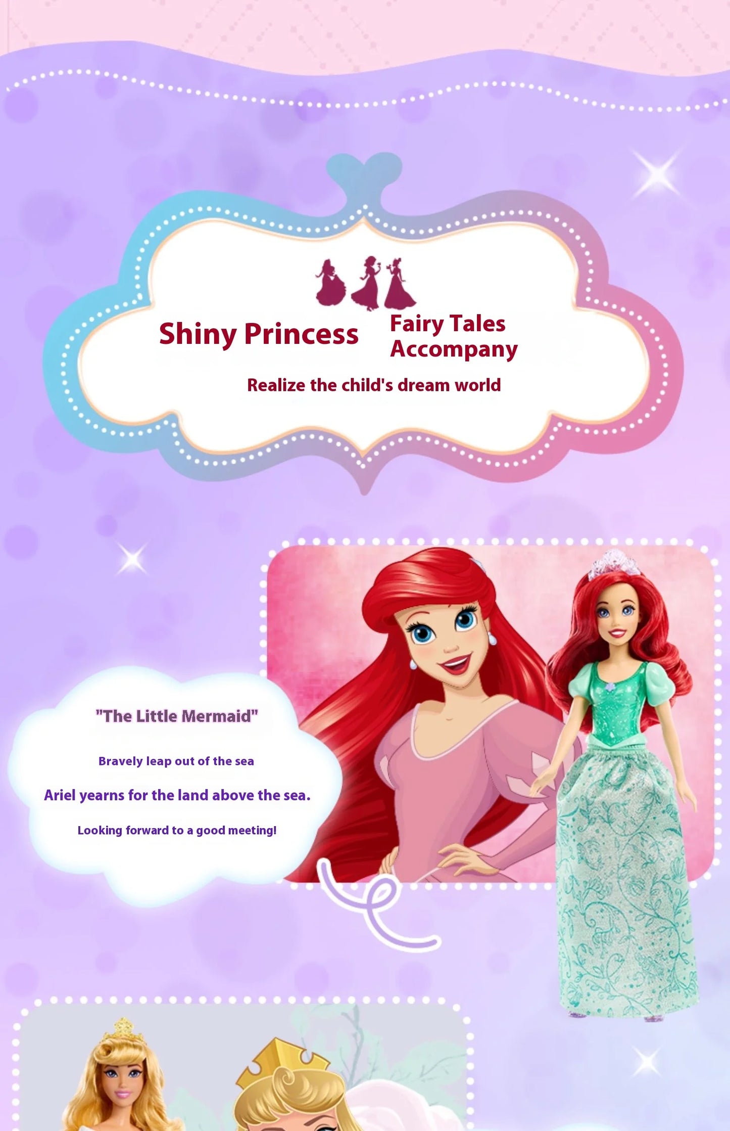 Authentic Barbie Shiny Princess Series Jointed Mini Doll Collectible Toy Perfect Birthday Gift for Girls Playtime Fun