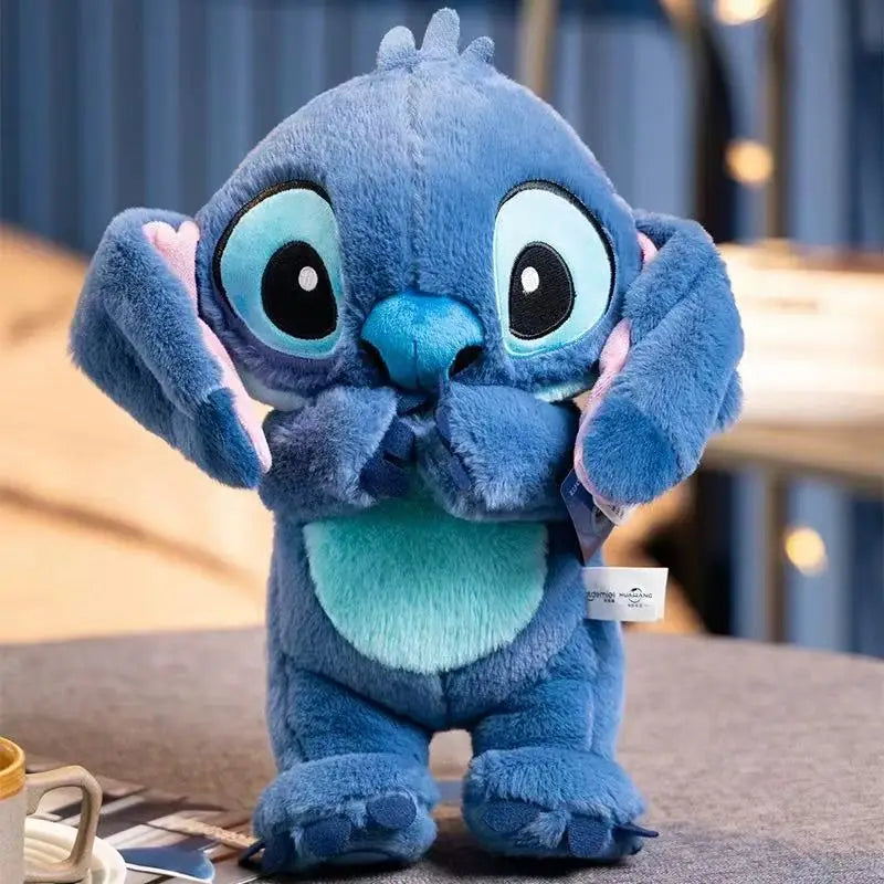 Anime Disney Kawaii Stitch Stuffed Toys Bluely Lilo&Stitch Plush Keychain Dolls Bag Pendant Birthday Party Gift For Kid Boy Girl