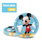 Mickey Mouse Birthday Party Decoration Blue Mickey Tableware Cups Plates Balloons Backdrop Pannents Gift Bag Kids Party Supplies