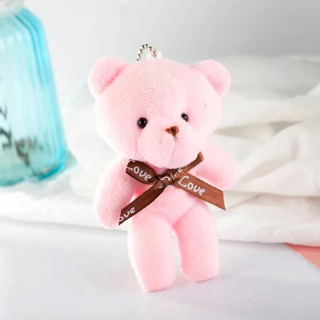 Plush Bear Keychain Soft Stuffed