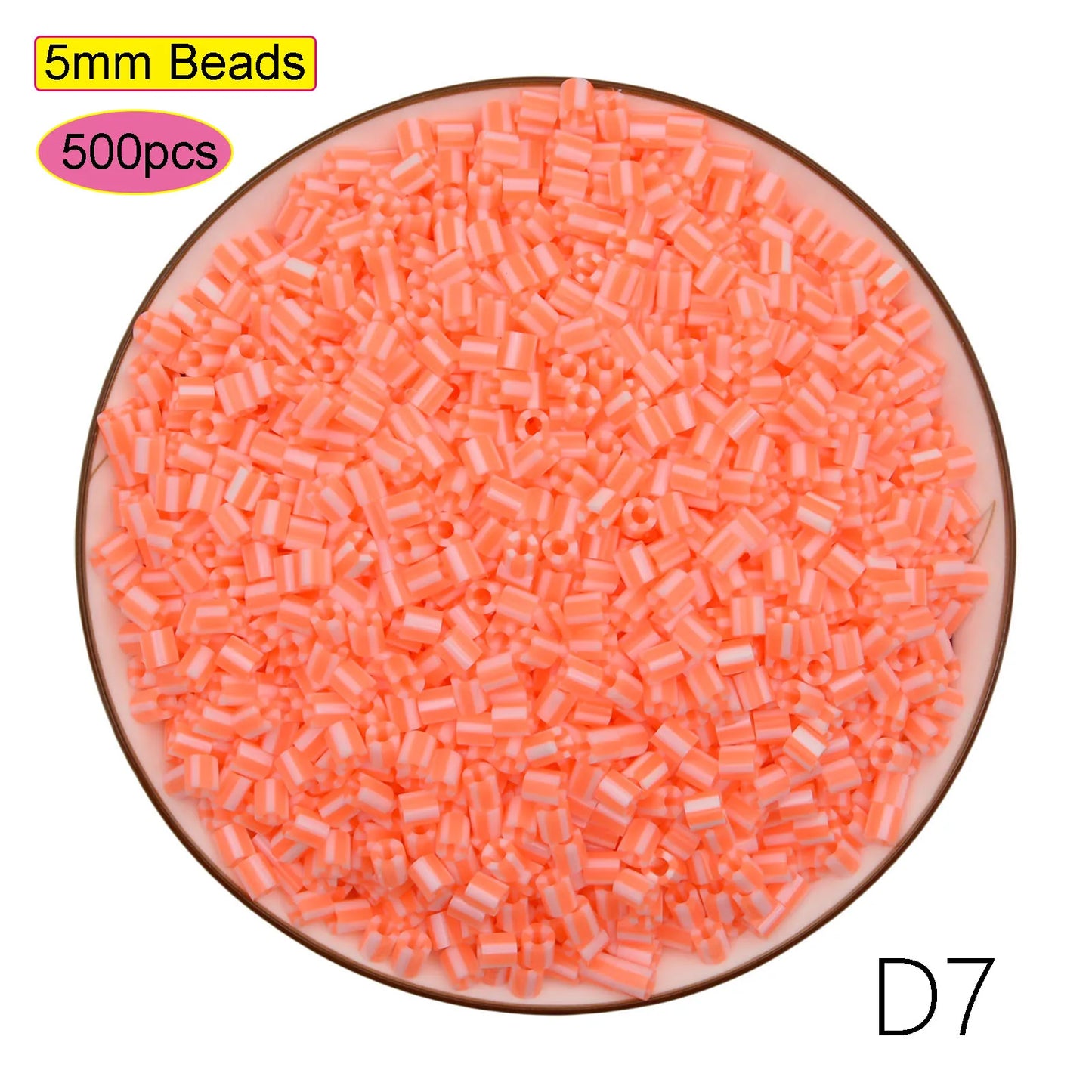 500pcs 5.0mm Perler Beads Pixel Puzzle Fuse&Hama Beads Diy 3D Puzzles Handmade Gift Fuse Beads Kit Iron Toy Educational Toys