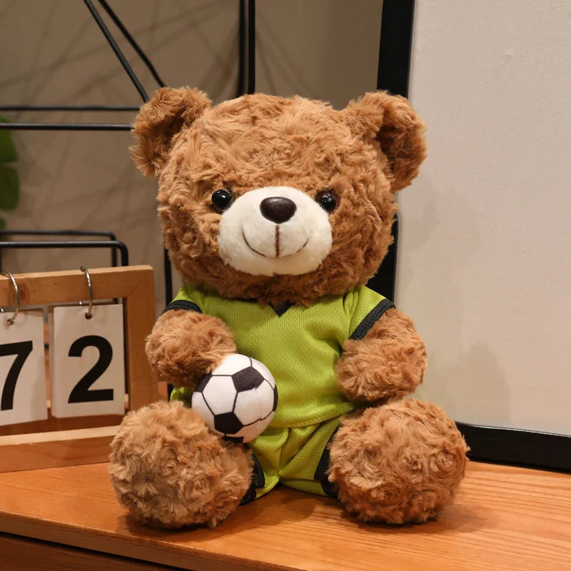 16/23CM Plush Football bear Player Toys Plushie Commemorative Mascot Bear Plush Doll National team Cubs Doll Competition Gifts
