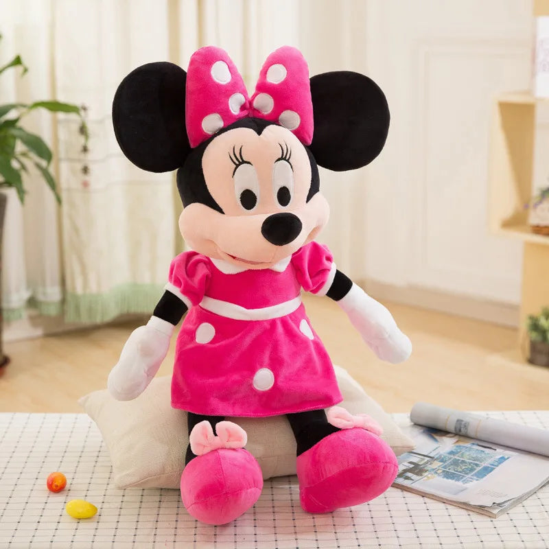30-35cm Disney Mickey Mouse Plush Toys Kawaii Anime Mickey Minnie Stuffed Plush Models Decoration Dolls for Kids Birthday Gift