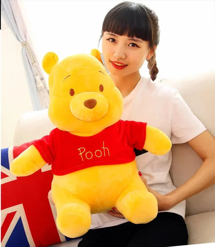 25-45cm Disney Winnie The Pooh Plush Toys Soft Stuffed Kawaii Anime Elf Doll Cartoon Pooh Bear Plush Doll Birthday Gift for Boys