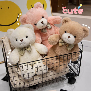 Kawaii Colorful Bow Tie Bear Doll