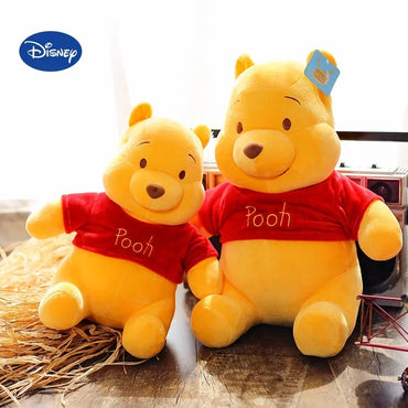25-45cm Disney Winnie The Pooh Plush Toys Soft Stuffed Kawaii Anime Elf Doll Cartoon Pooh Bear Plush Doll Birthday Gift for Boys