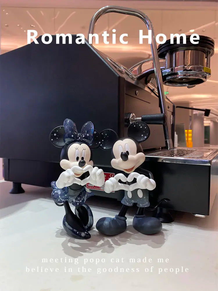 New Disney Cartoon Minnie Mickey Mouse Figures toys set Goofy Wedding cake decoration Action Wedding gift