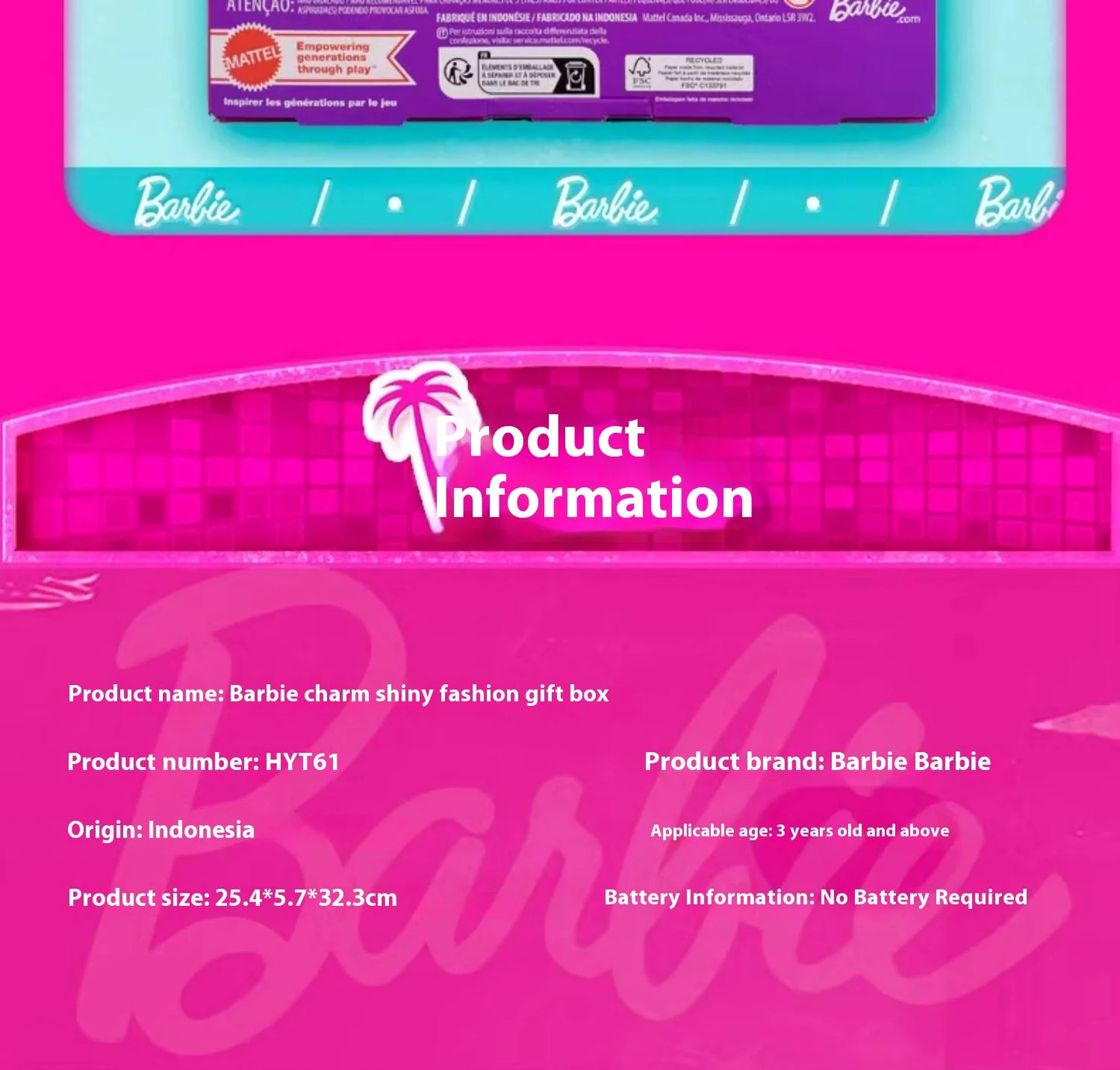 Authentic Barbie Doll with Odile Face Mold Toy Princess Charm Box Set for Girls Imaginary Play Birthday Gift Doll Figure