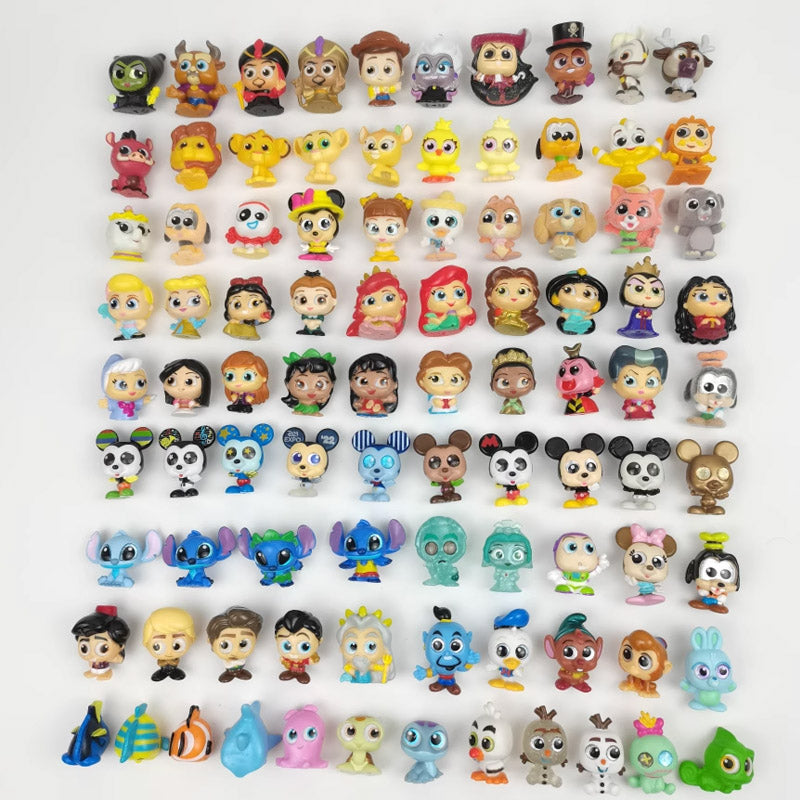 Disney Doorables Action Figures Mickey Minnie Forky Desktop Decoratoion Kawaii Big Eyed Doll Cartoon Model Toys Kids Gifts