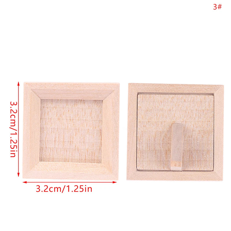 1:12 Dollhouse Miniature Photo Frame With Rear Cover Simulation Furniture Model Living Scene Decor Toy Doll House Accessories