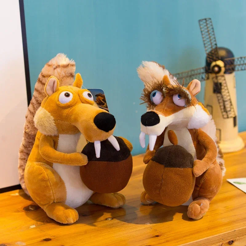 Ice Age Plush Toy Squirrel Mammoth Elephant Swordtooth Tiger Doll Soft Stuffed Animal Sleeping Pillow Gifts for Kids and Girls