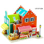 Villa House Castle Building Model 3D Cardboard Puzzle Jigsaw Toys Children's Interest Educational Toys Kids Gift