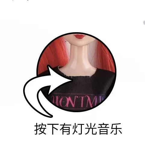 2026 Hot Music Style KPop  Anime Figure Rumi Mira Zoey Action Figure Cosplay Doll Cute Gift for Kids Birthday Gifts